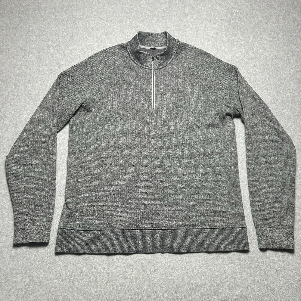 Lululemon Pullover Men's Large Gray Engineered Warmth Half Zip Stretch Gym
